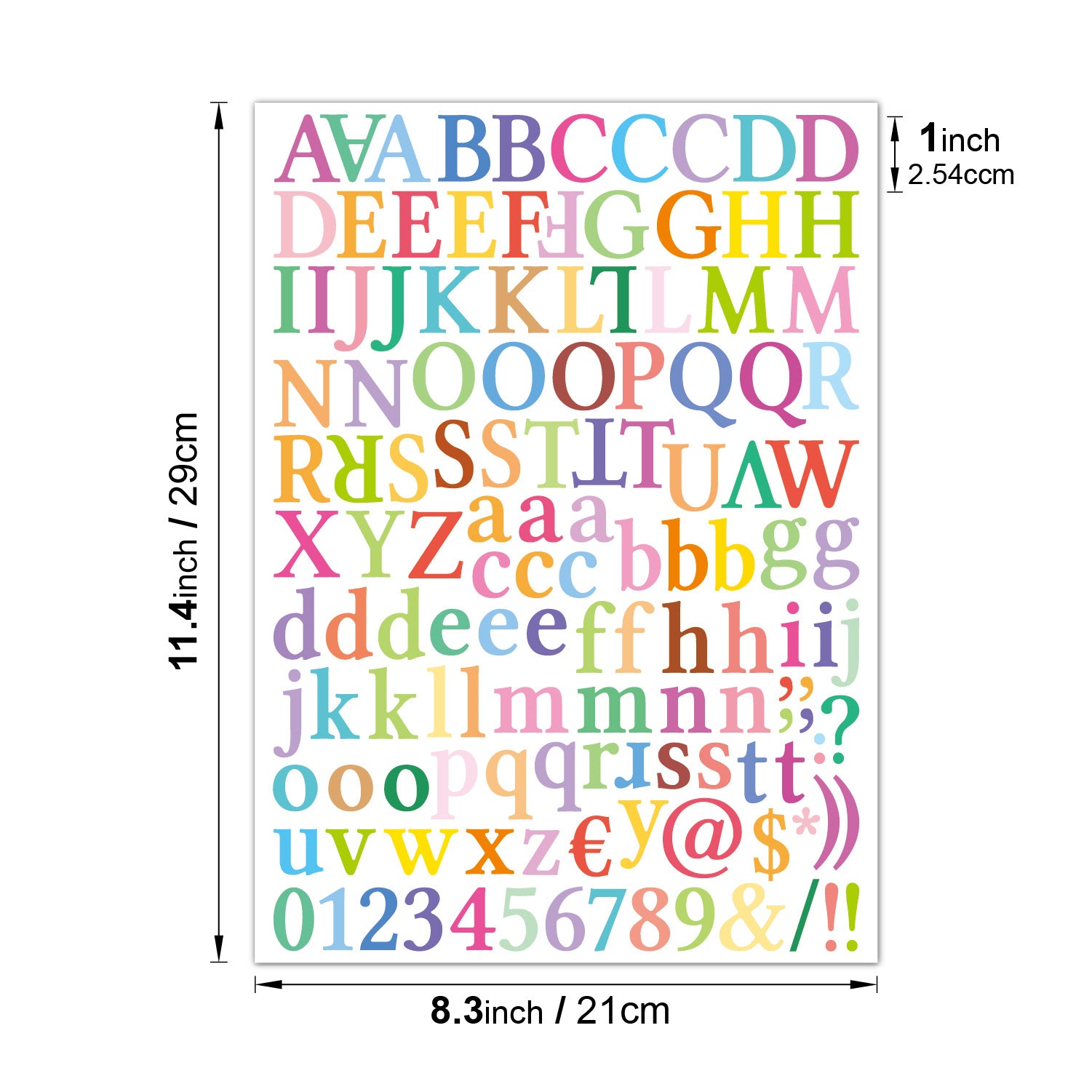 10pcs Waterproof Number Sticker Home Decor Stationery
