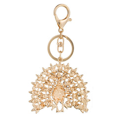 Colorful Peacock Key Chain for Girls