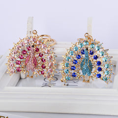 Colorful Peacock Key Chain for Girls