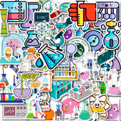 100pcs Waterproof Lab Stickers for DIY Room Decor