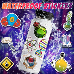100pcs Waterproof Lab Stickers for DIY Room Decor