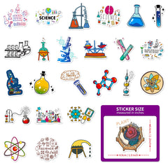 100pcs Waterproof Lab Stickers for DIY Room Decor