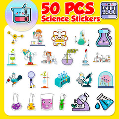 100pcs Waterproof Lab Stickers for DIY Room Decor