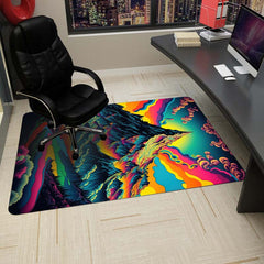 Psychedelic Valley Kitchen Rug 3D Printed Floor Mat
