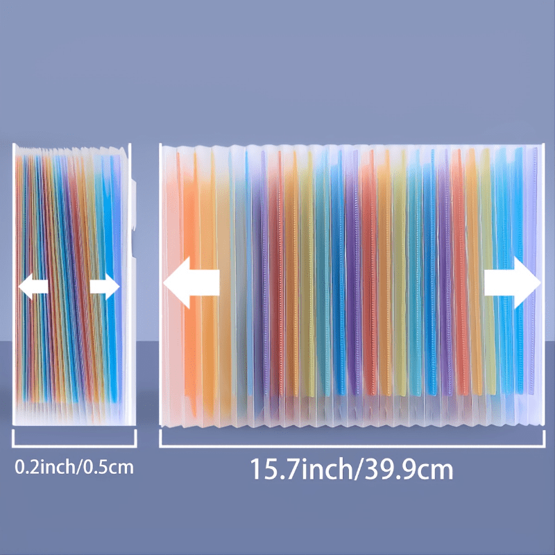 A4 Rainbow Vertical File Holder 25 Layers for 2000 Sheets