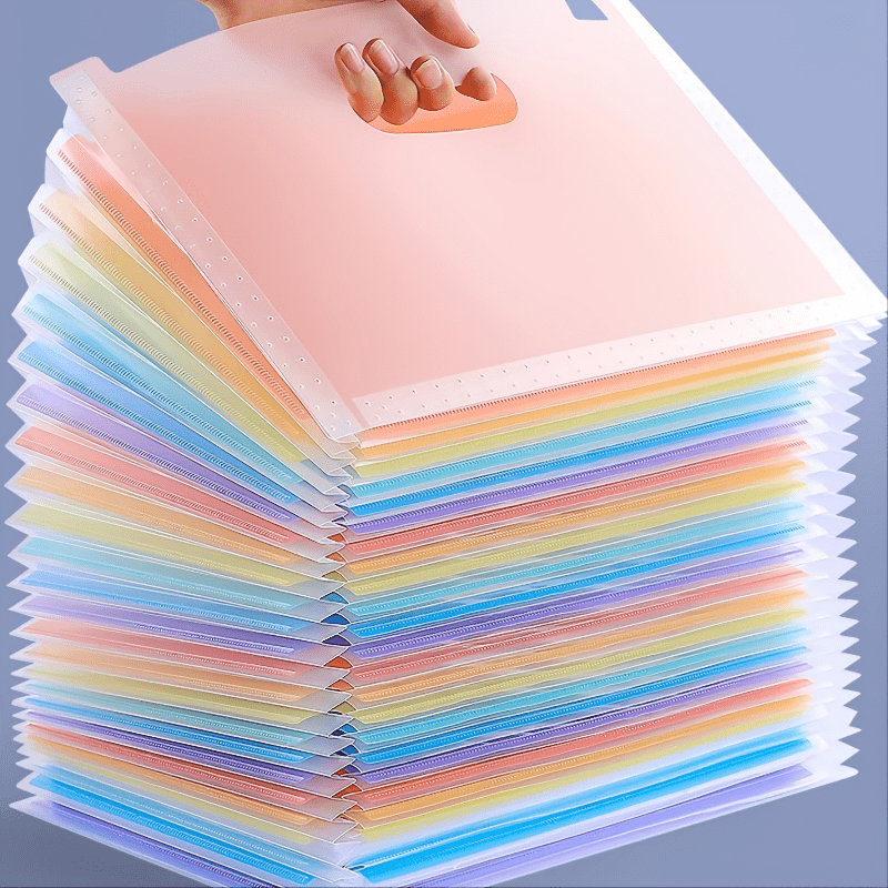A4 Rainbow Vertical File Holder 25 Layers for 2000 Sheets