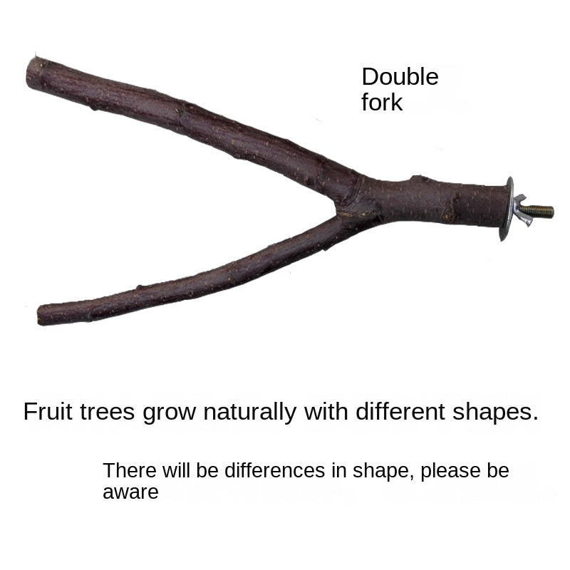 Wood Perch Stand for Parrots and Hamsters - Comfortable and Safe Resting Spot