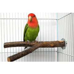 Wood Perch Stand for Parrots and Hamsters - Comfortable and Safe Resting Spot