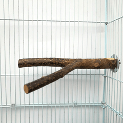 Wood Perch Stand for Parrots and Hamsters - Comfortable and Safe Resting Spot