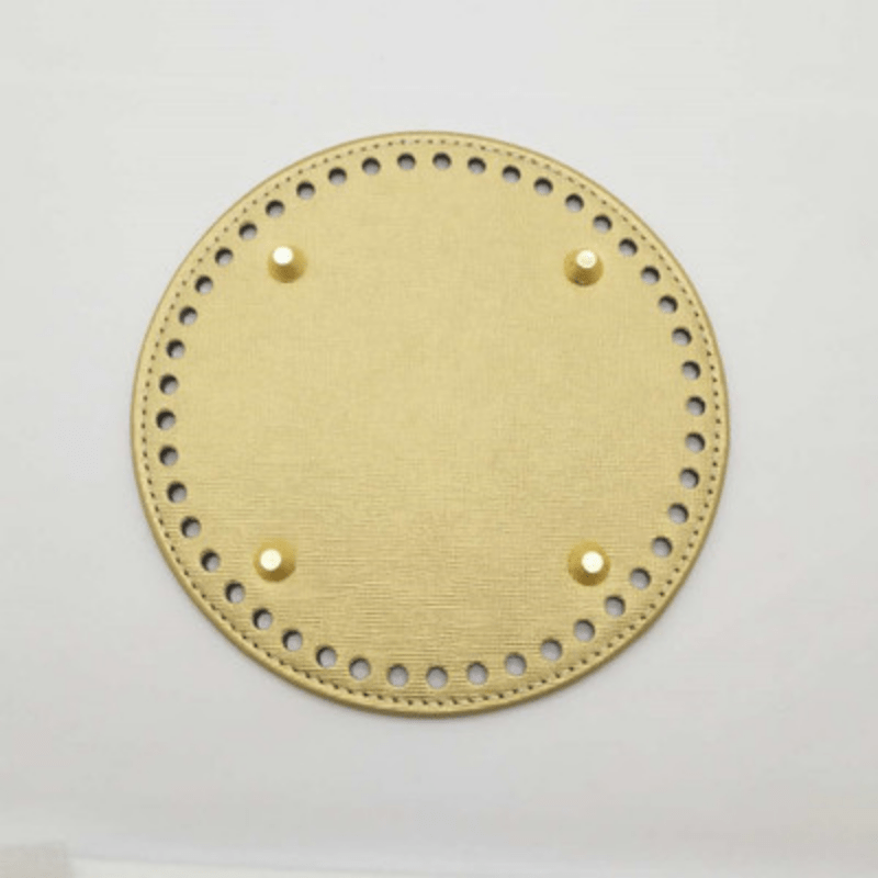 PU Leather Handbag Bottom With Holes Rivet For Women Shoulder