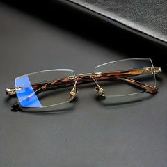 Men's Rimless Presbyopic Glasses 1.0 to 4.0