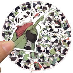 54pcs Panda Hero Graffiti Stickers Fun DIY Room Decoration Waterproof Reusable