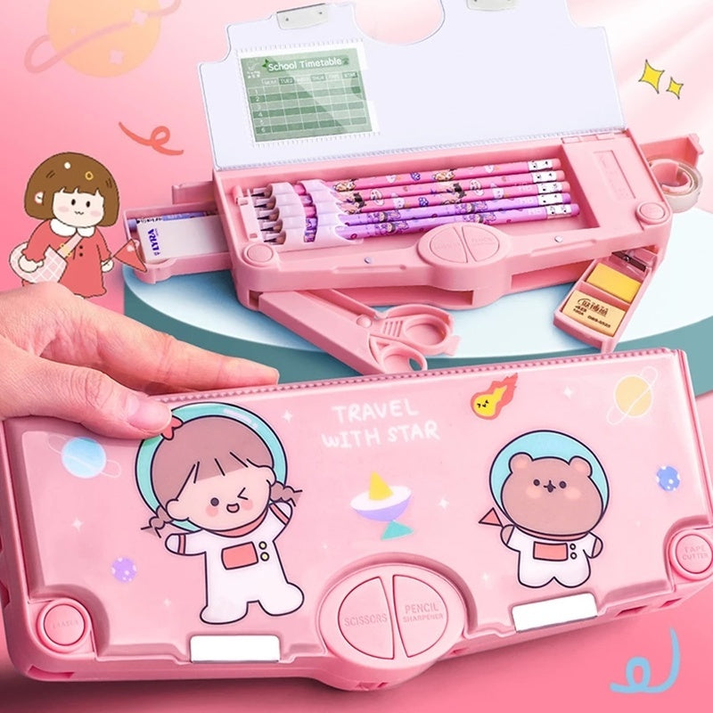 Deformed Pencil Case School Stationery Storage Box