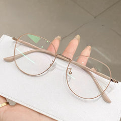 Men's Thin Frame Glasses Blocking Harmful Light