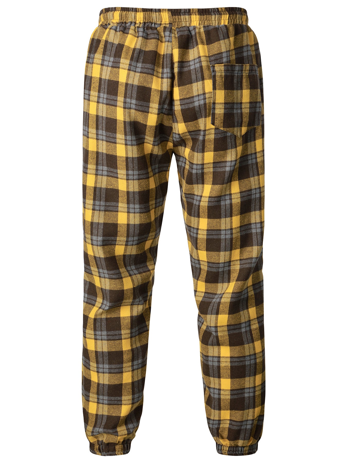 Vintage Plaid Slacks Men s Casual Drawstring Joggers Sweatpants