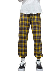 Vintage Plaid Slacks Men s Casual Drawstring Joggers Sweatpants