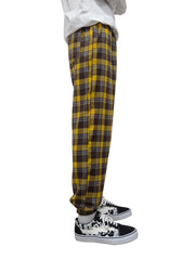 Vintage Plaid Slacks Men s Casual Drawstring Joggers Sweatpants