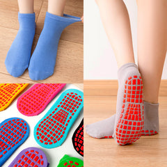 3 Pairs Anti-skid Yoga Socks Breathable Ankle Socks