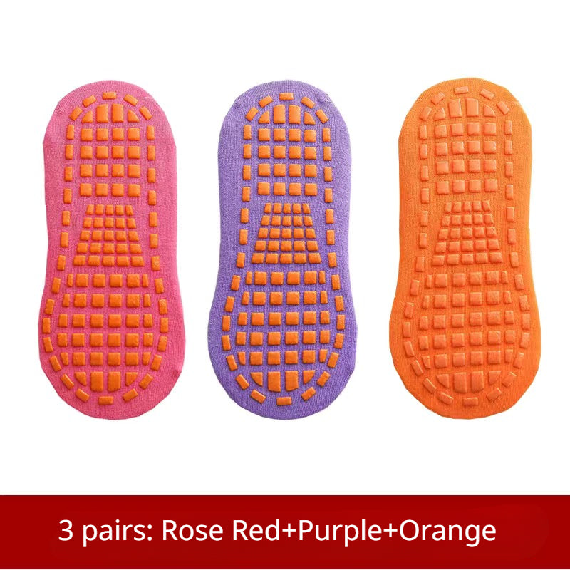 3 Pairs Anti-skid Yoga Socks Breathable Ankle Socks