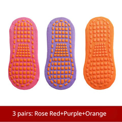 3 Pairs Anti-skid Yoga Socks Breathable Ankle Socks