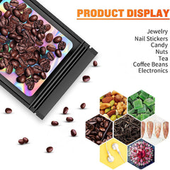 100pcs Mylar Bags Holographic Smell Proof Zipper Pouch