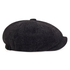 Adjustable Ear Protection Newsboy Cap for Men
