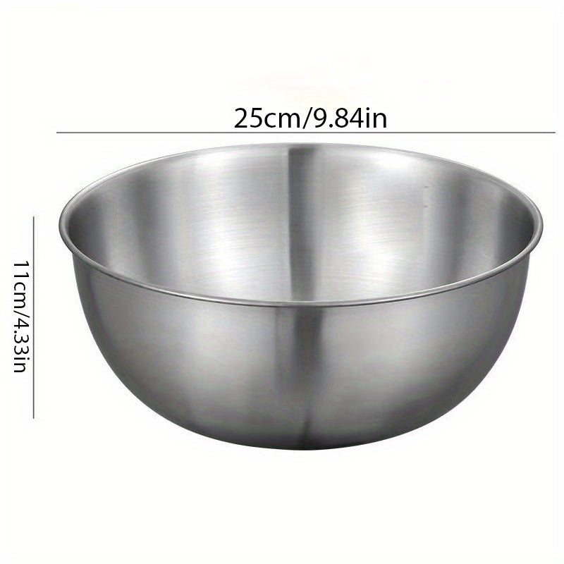3pcs Stainless Steel Mixing Bowls for Kitchen Prep and Storage