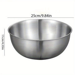 3pcs Stainless Steel Mixing Bowls for Kitchen Prep and Storage