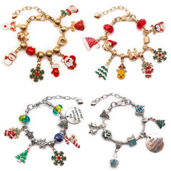 Girl's Christmas Bracelet DIY Large Hole Beaded Hand String