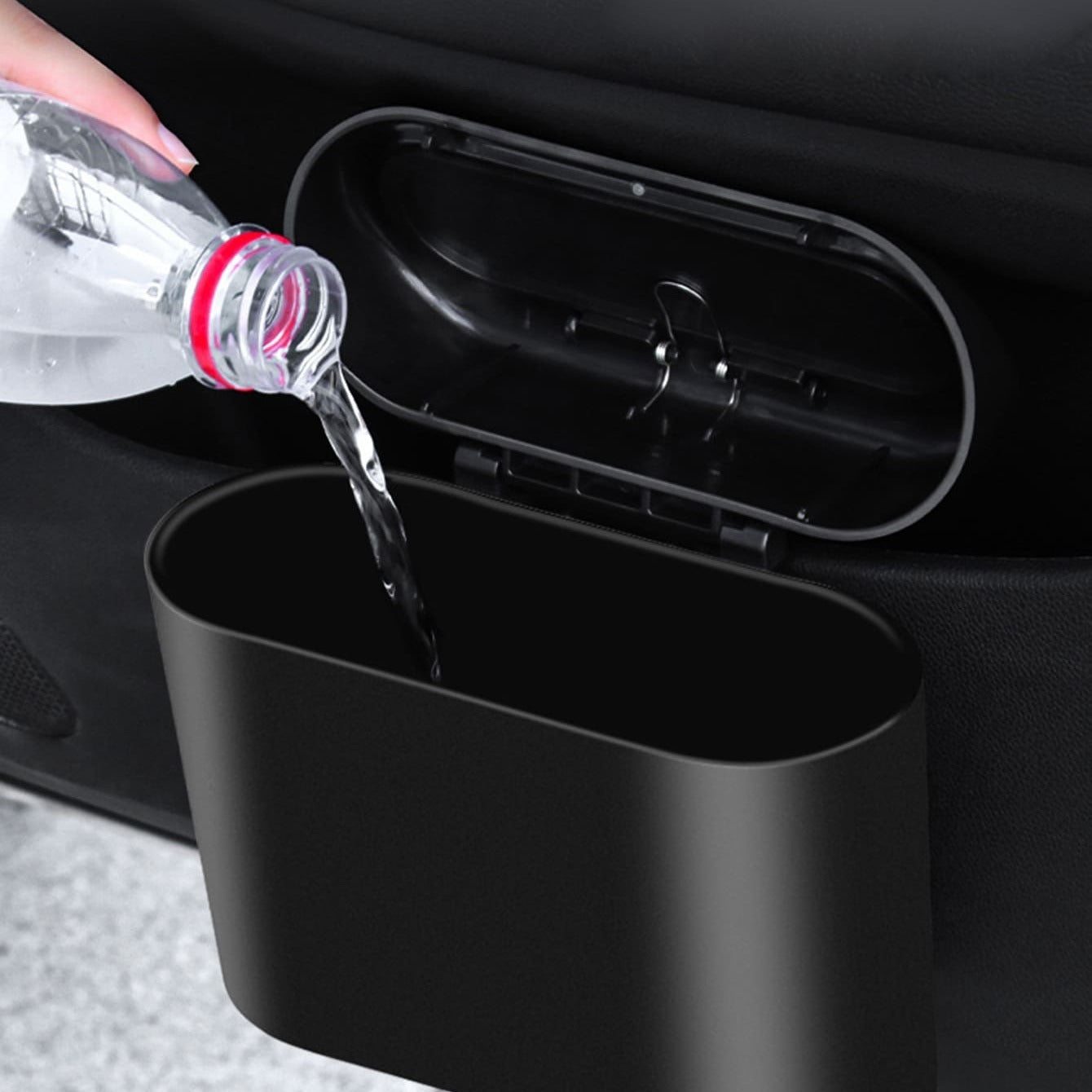 Car Trash Can Mini Storage Box for Car Office Kitchen Bedroom