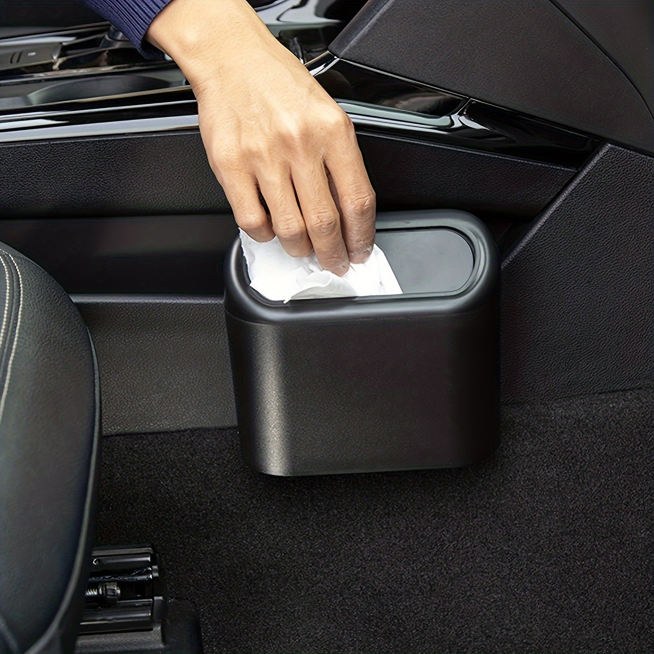 Car Trash Can Mini Storage Box for Car Office Kitchen Bedroom