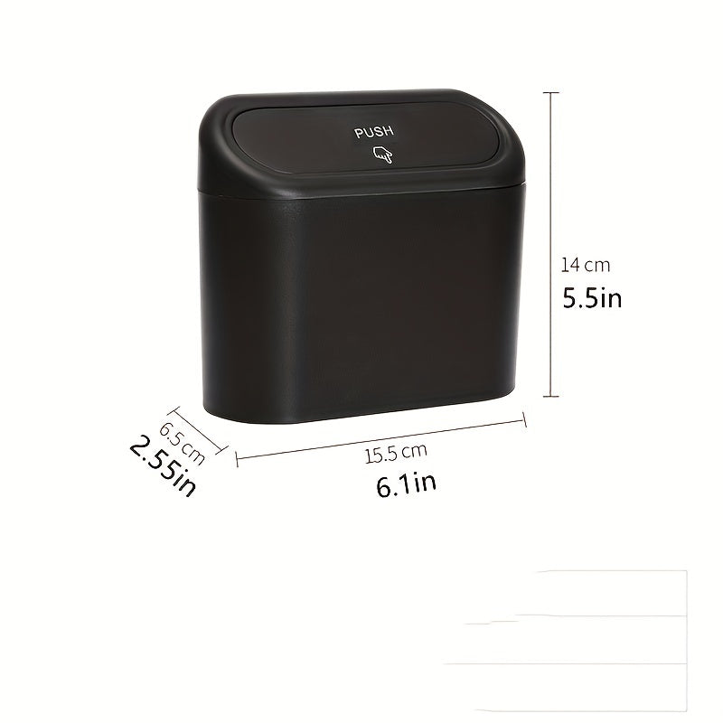 Car Trash Can Mini Storage Box for Car Office Kitchen Bedroom