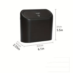 Car Trash Can Mini Storage Box for Car Office Kitchen Bedroom