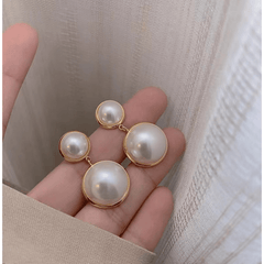 Sweet Baroque Pearl Earrings Court Style Elegant Earrings
