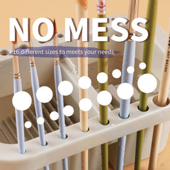 Paint Brush Basin with Brushes Holder for Watercolor Acrylic Gouache Painting