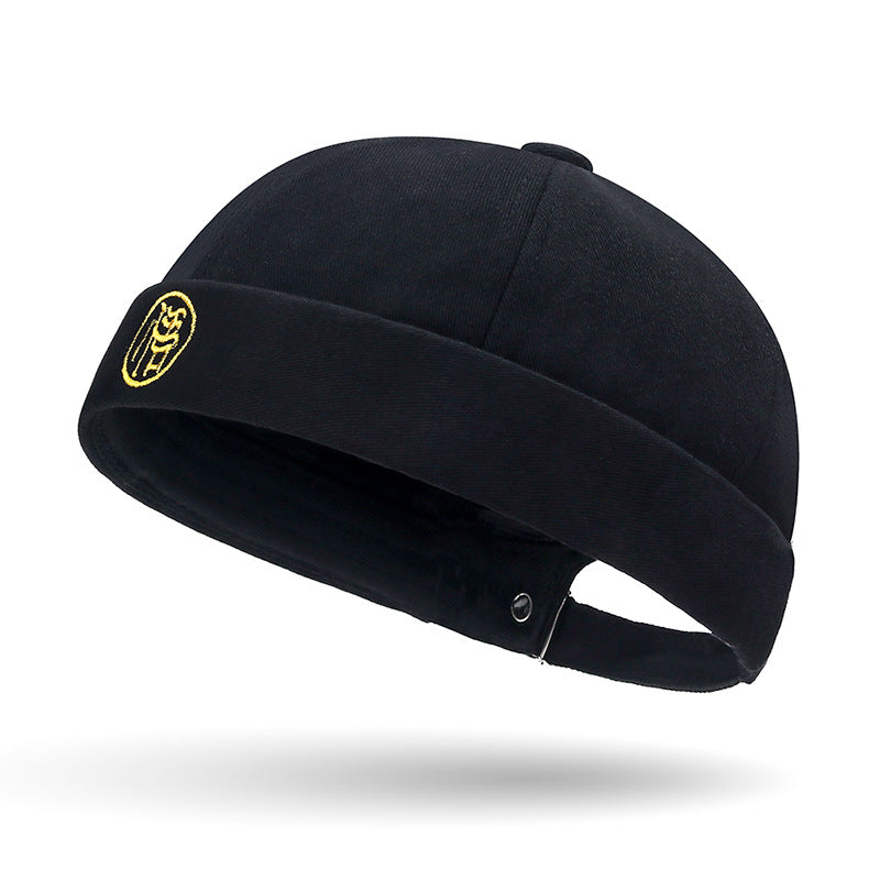 Fashionable Retro Embroidered Beanie Hat