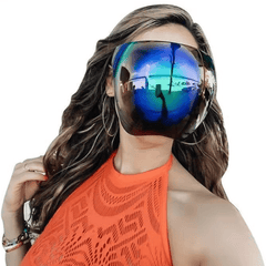 Stylish Protective Face Shield Glasses for Safety