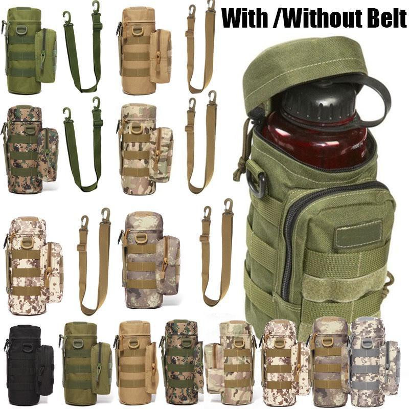 Outdoor Water Bottle Bag Military Kettle Storage Shoulder Bag