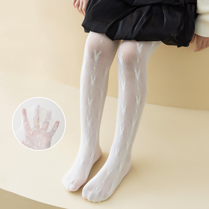 Girls Bunny Pattern Pantyhose Toddler Kids Tights Leggings
