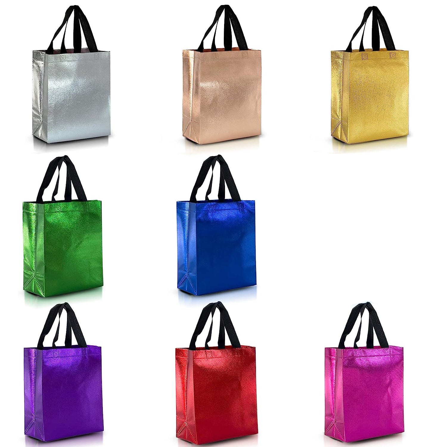 Sparkle Iridescent Gift Bags Mix for Parties and Shopping
