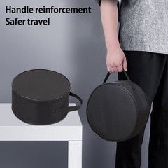 Telescopic Fan Storage Bag Waterproof Portable Case Double Zipper Mesh Pocket