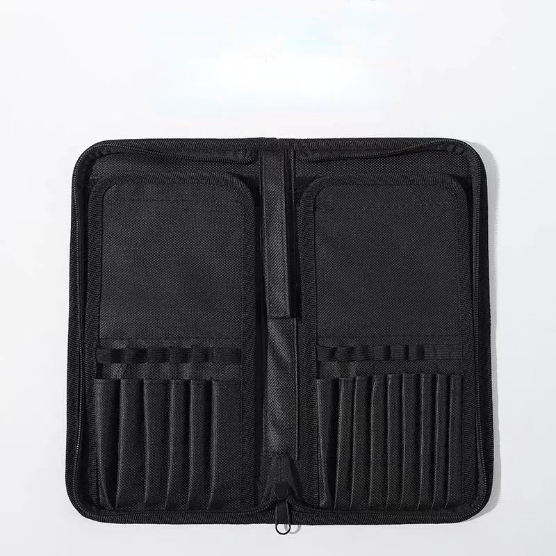 Makeup Brush Holder Case 15pcs Brushes Organizer