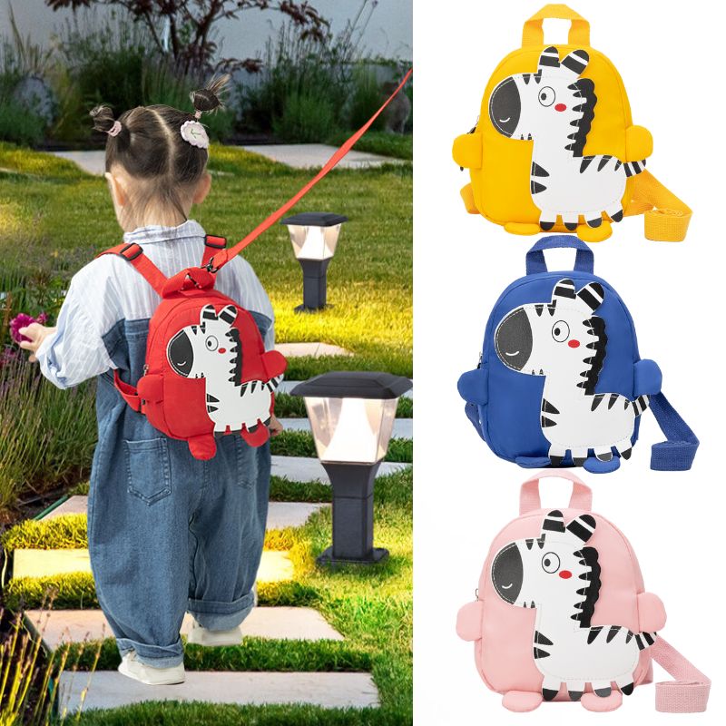 Zebra Pattern Toddler Backpack Leash Anti-lost Cartoon Animal Design