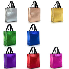 8pcs Iridescent Reusable Gift Bags for Birthday Wedding