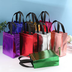 8pcs Iridescent Reusable Gift Bags for Birthday Wedding