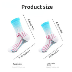Summer Sweat Absorbing Mid Calf Socks for Running Cycling