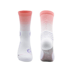 Summer Sweat Absorbing Mid Calf Socks for Running Cycling