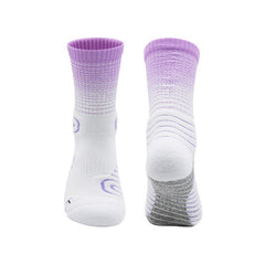 Summer Sweat Absorbing Mid Calf Socks for Running Cycling