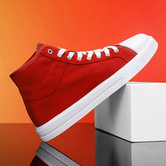 Women's High Skateboard Shoes Lightweight Canvas Shoes