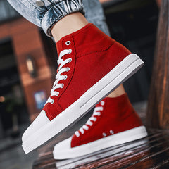 Women's High Skateboard Shoes Lightweight Canvas Shoes